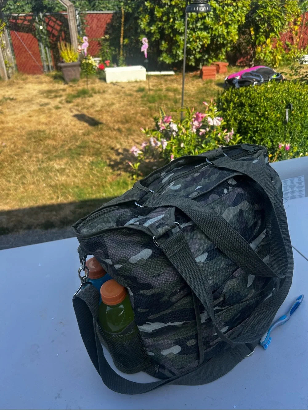 Thirty One All Pro Tote Bag Men's Camouflage with Shoulder Strap Sz 16”X15”X9”